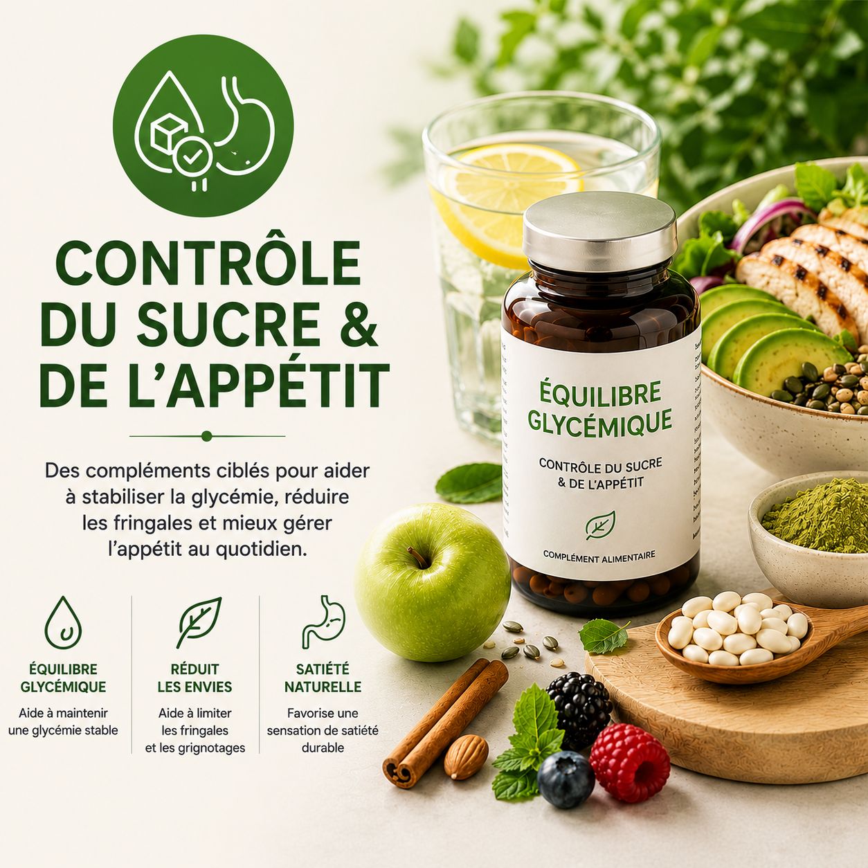 Contrôle du Sucre & de l’Appétit
