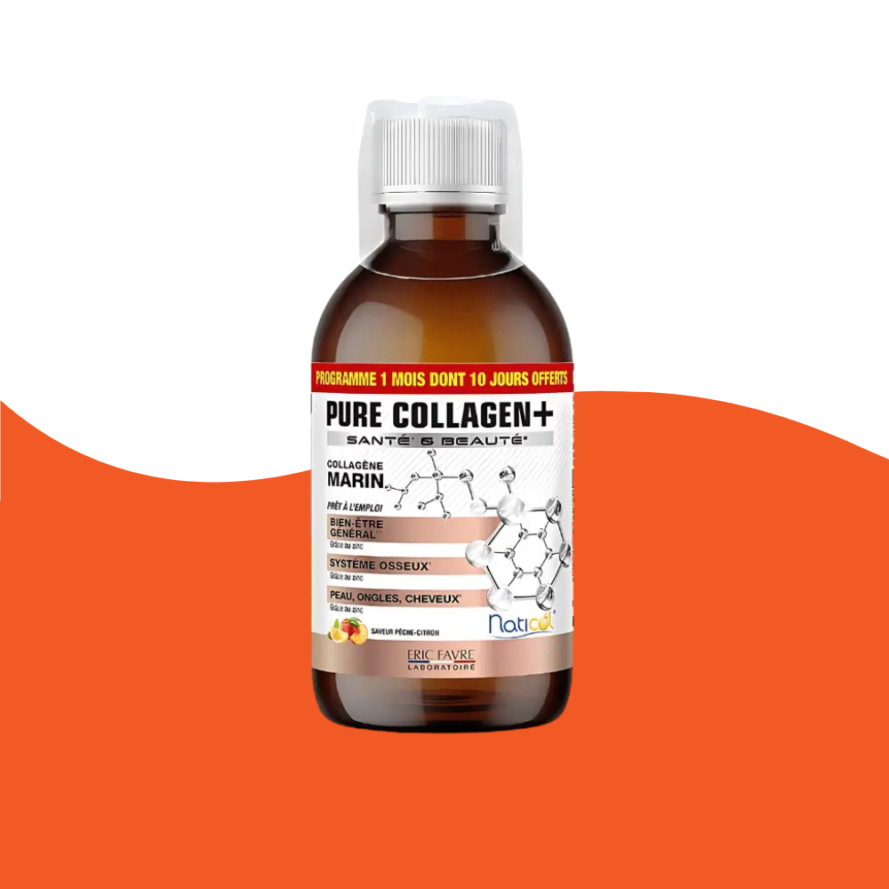 PURE COLLAGEN+ Goût pêche-citron (500ml)