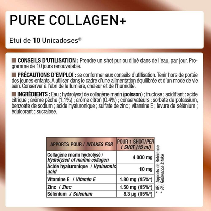 PURE COLLAGENE MONO-DOSE (Goût pêche-citron)